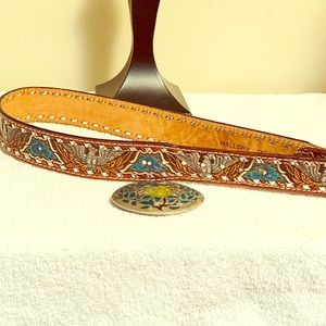 Mallory Western Genuine Leather Belt